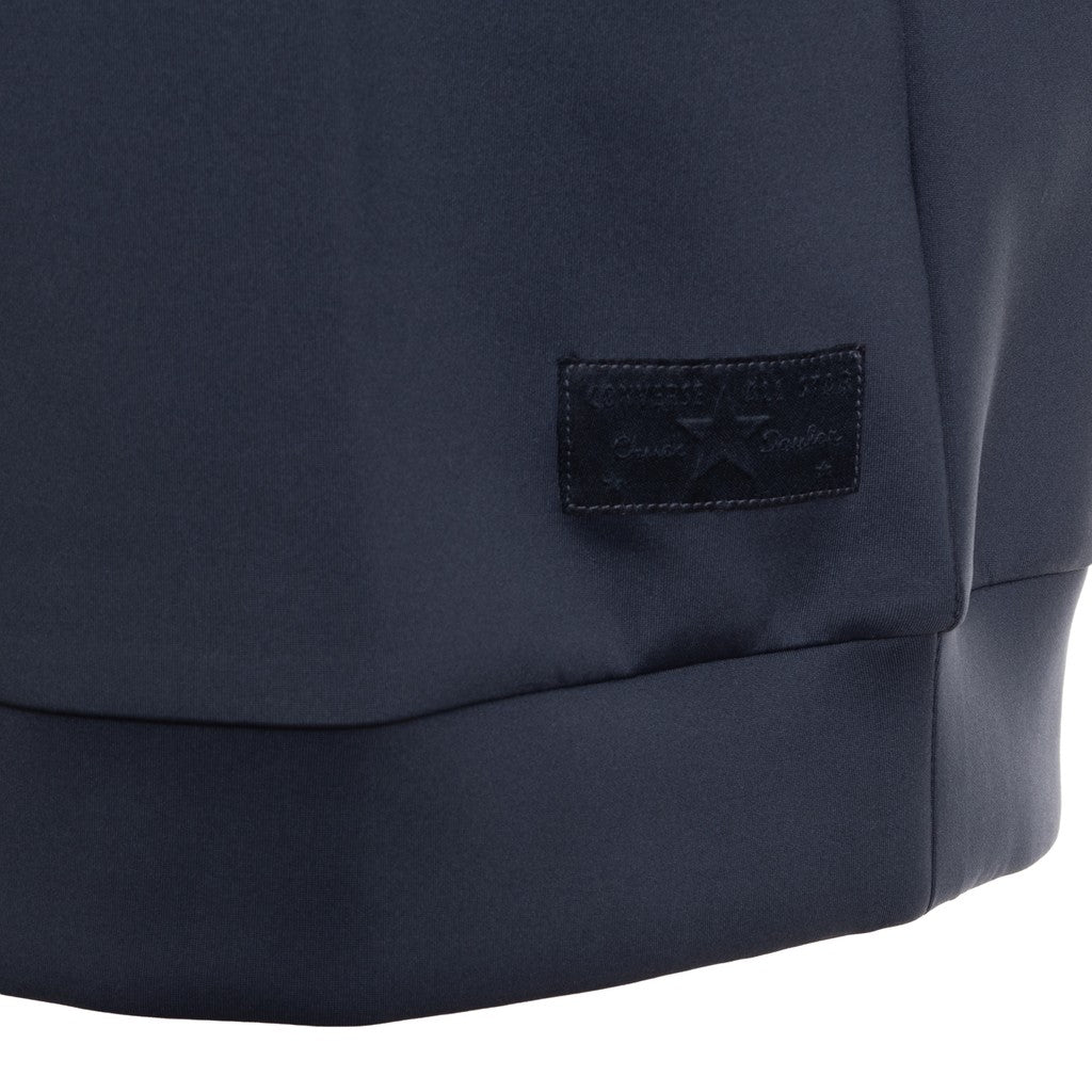 Converse Cropped hoodie met korte mouwen – Marineblauw