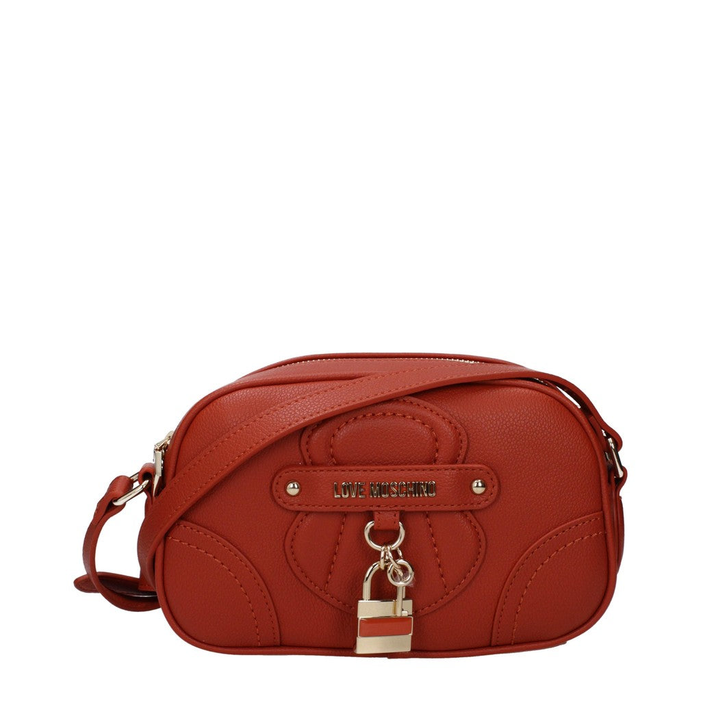 Love Moschino Crossbodytas met goudkleurige details – Terracotta
