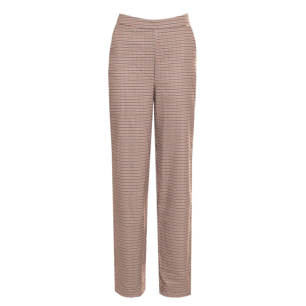 Guess Broek met strepen en wijde pijpen – Beige