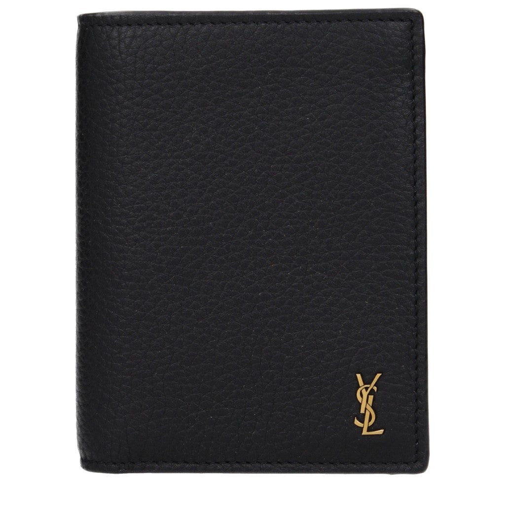 Saint Laurent Tiny Cassandre Portemonnee – Zwart