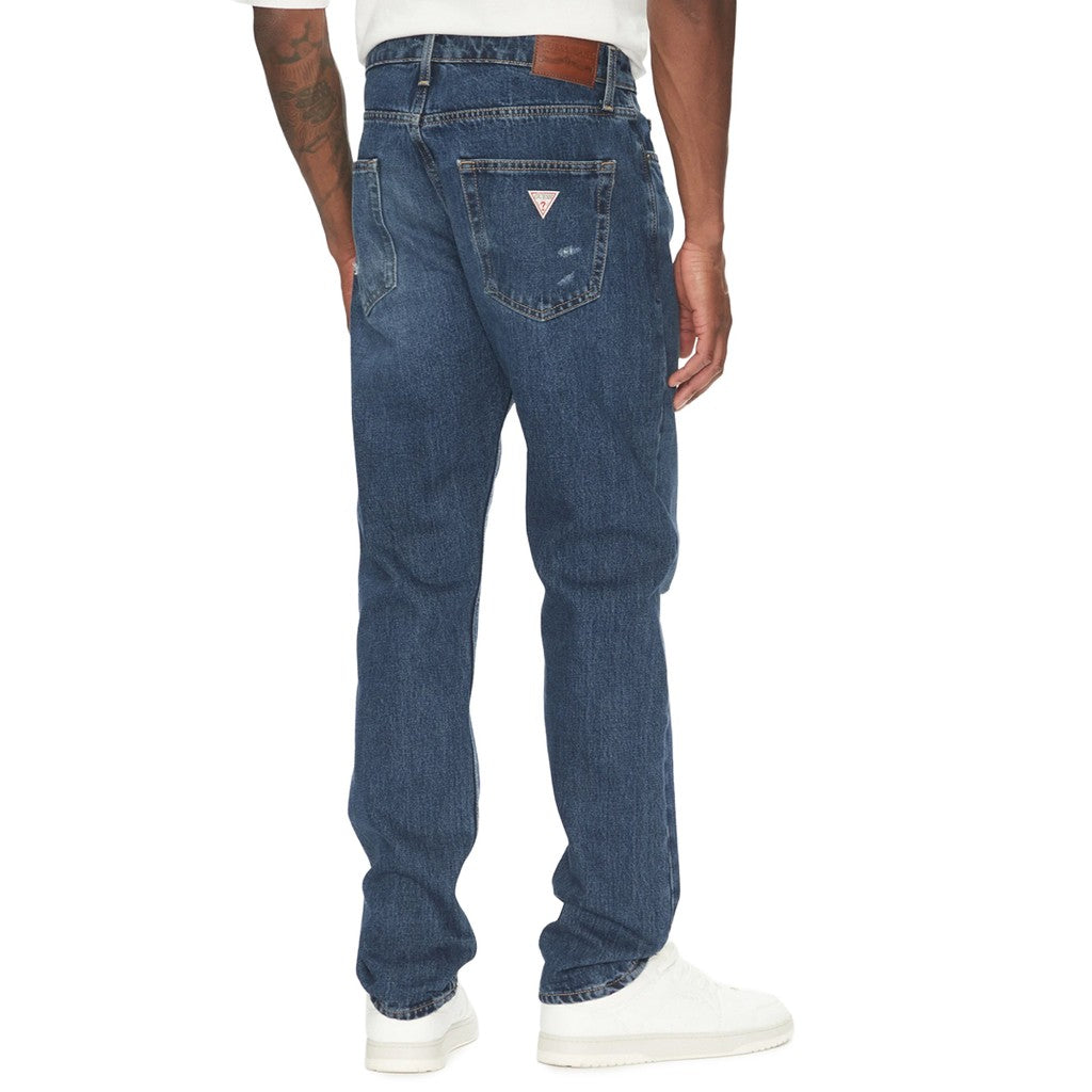Guess Katoenen slim fit jeans – Donkerblauw