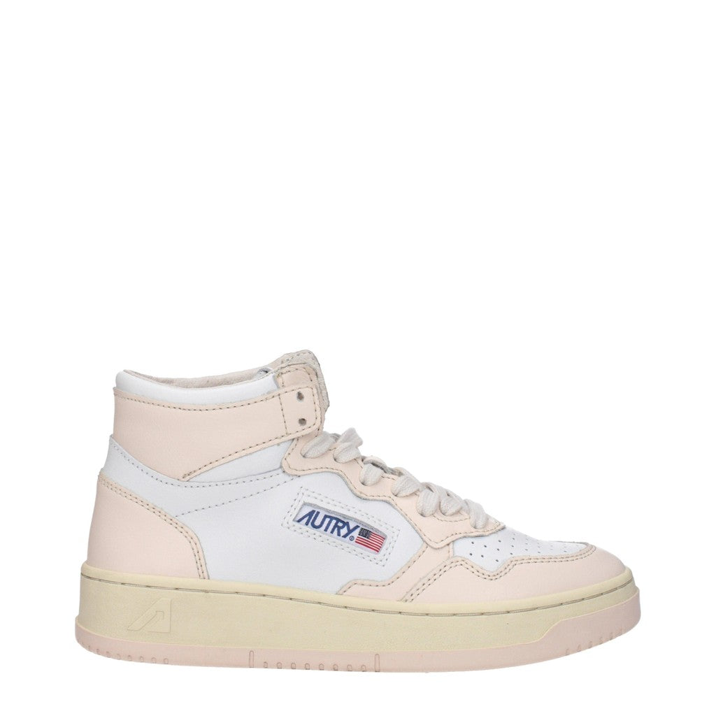 Autry Medalist Sneakers met rubberen zool – Wit / Beige