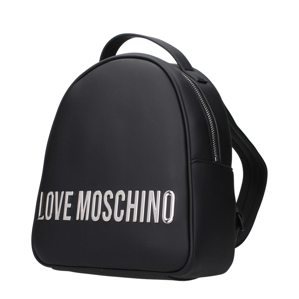 Love Moschino Compacte rugzak – Zwart / Zilver