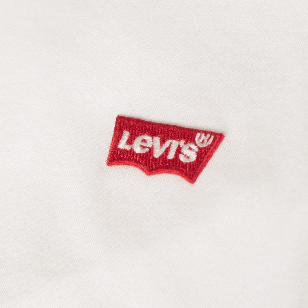 Levi's Kids T-shirt met lange mouwen en geborduurd logo – Wit