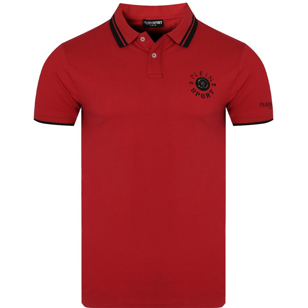 Philipp Plein Tiger Flame Polo – Rood