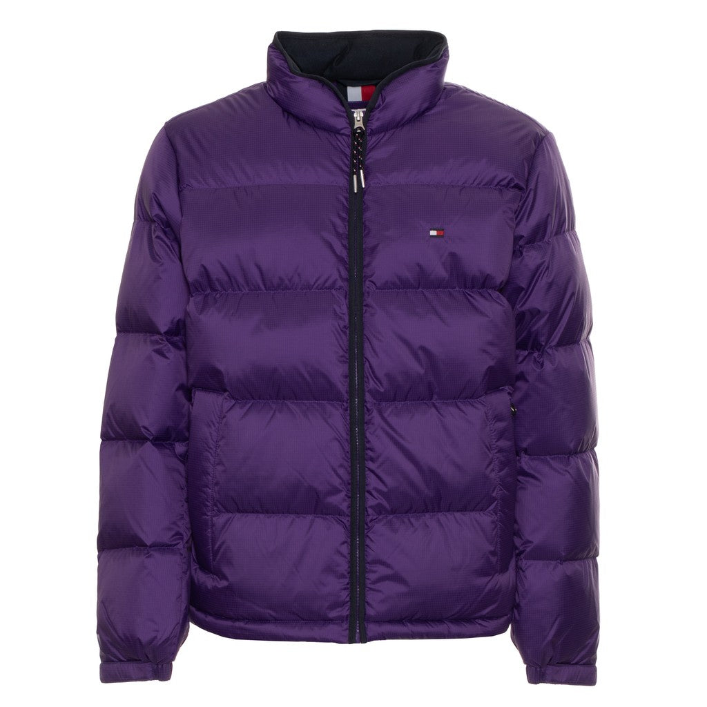 Tommy Hilfiger Donsjas met logoborduring – Paars
