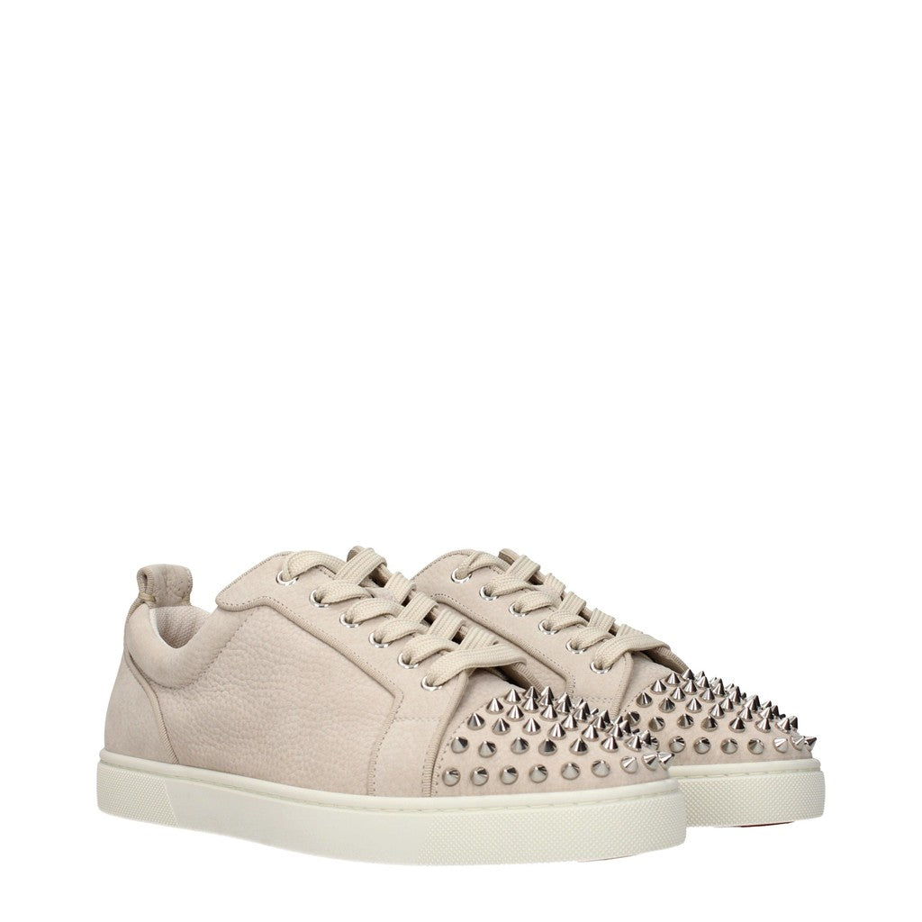 Christian Louboutin Louis Junior Sneakers met veters – Beige
