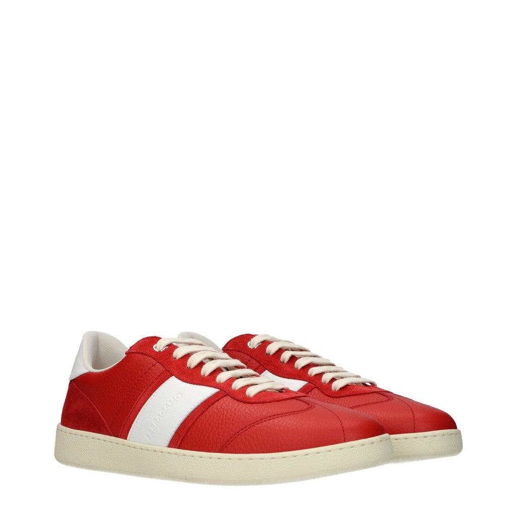 Salvatore Ferragamo Achille Sneakers – Rood