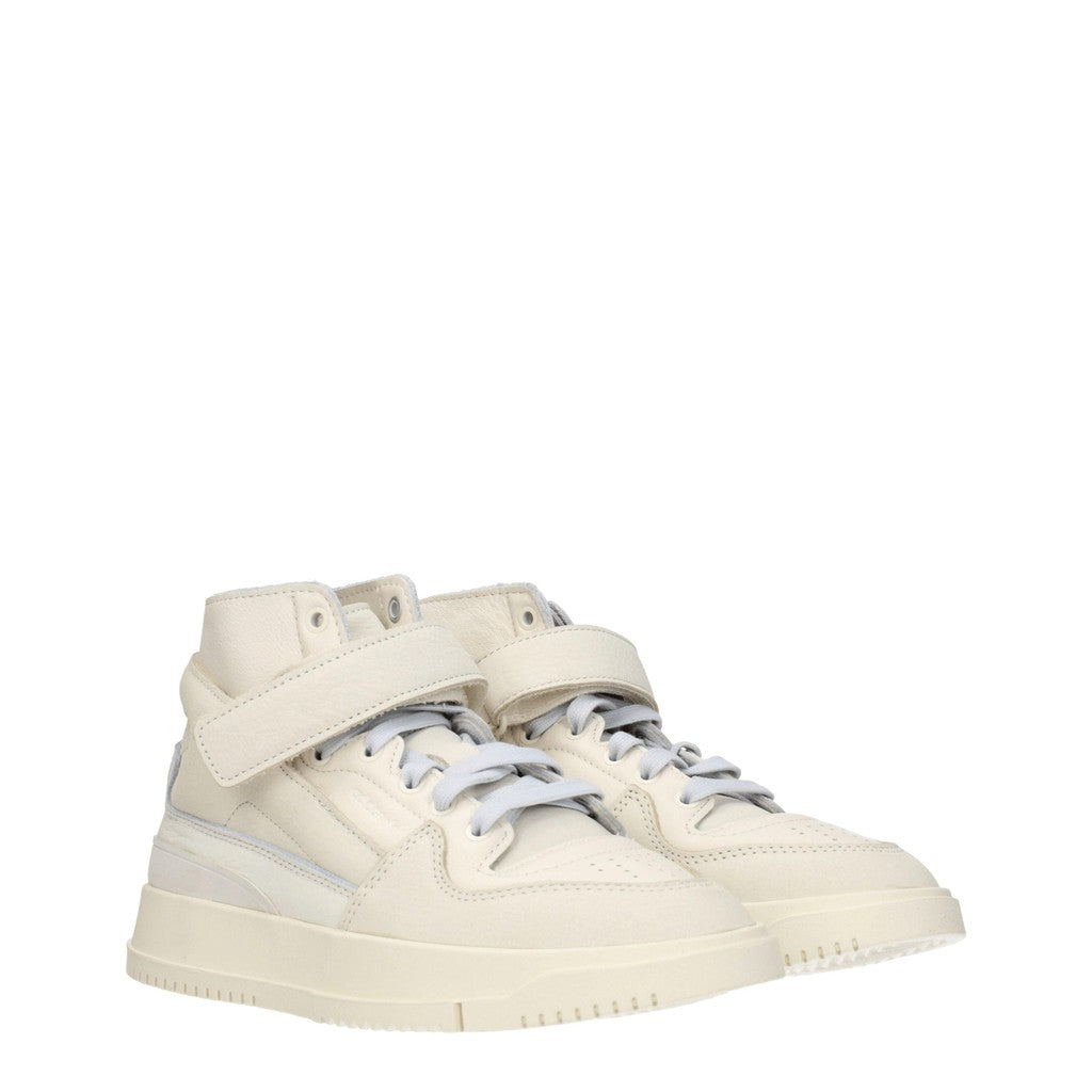 Adidas Forum Premiere Sneakers van leer en suède – Beige