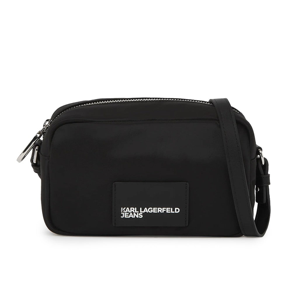 Karl Lagerfeld Compacte crossbodytas met ritssluiting – Zwart