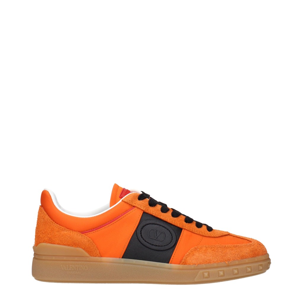 Valentino Garavani Upvillage Sneakers van stof, suède en leer – Oranje