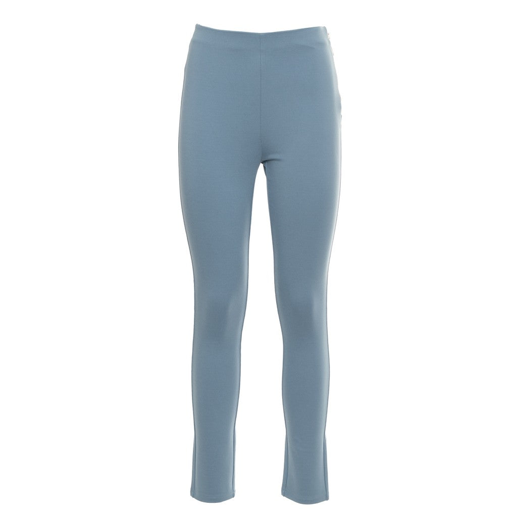 Guess Legging met ritssluiting en logo – Lichtblauw