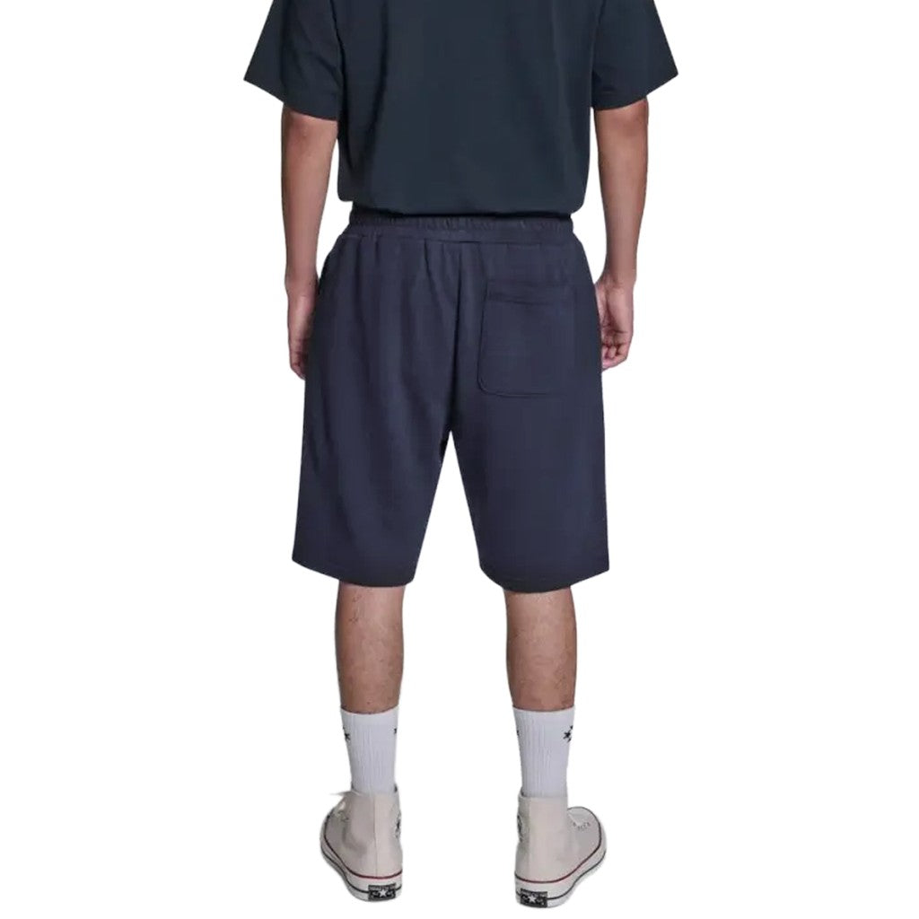 Converse Bermuda short met trekkoord en logo – Marineblauw