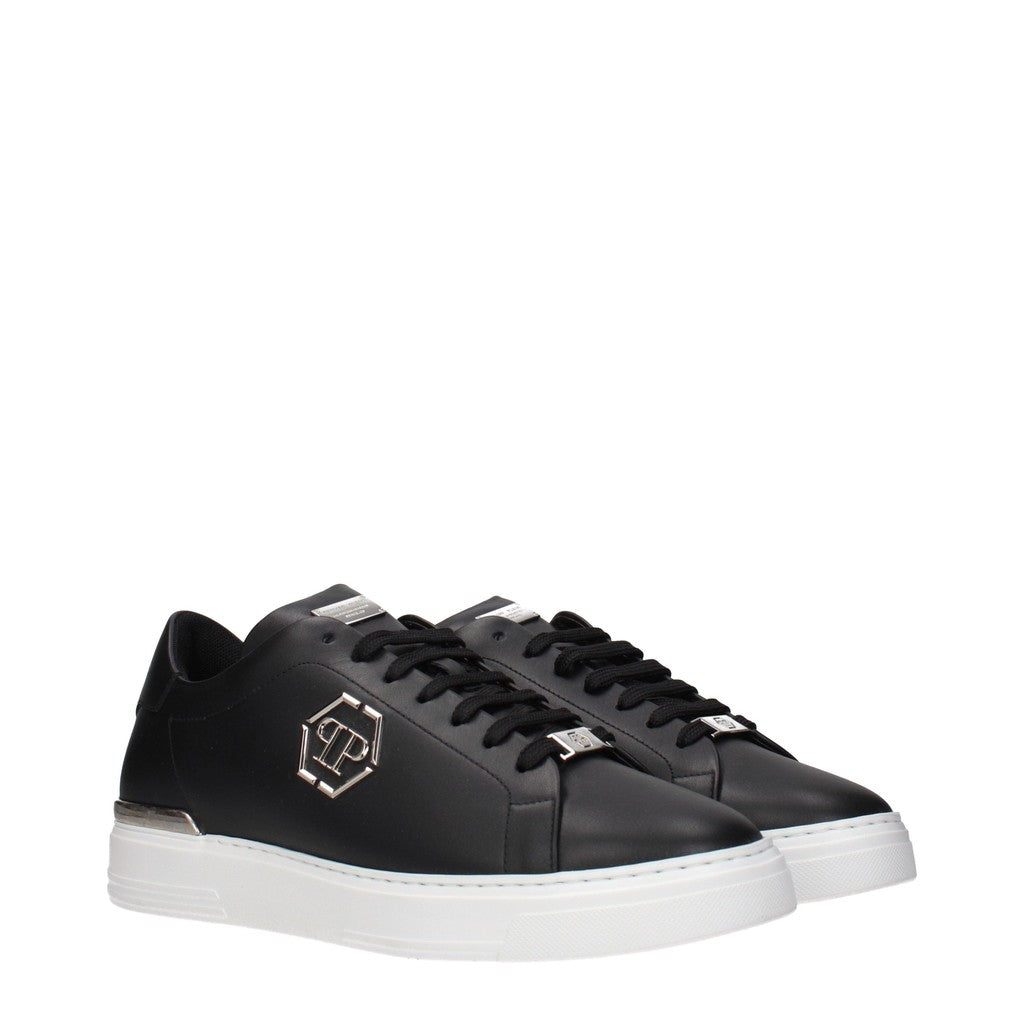Philipp Plein Sneakers met vetersluiting – Zwart