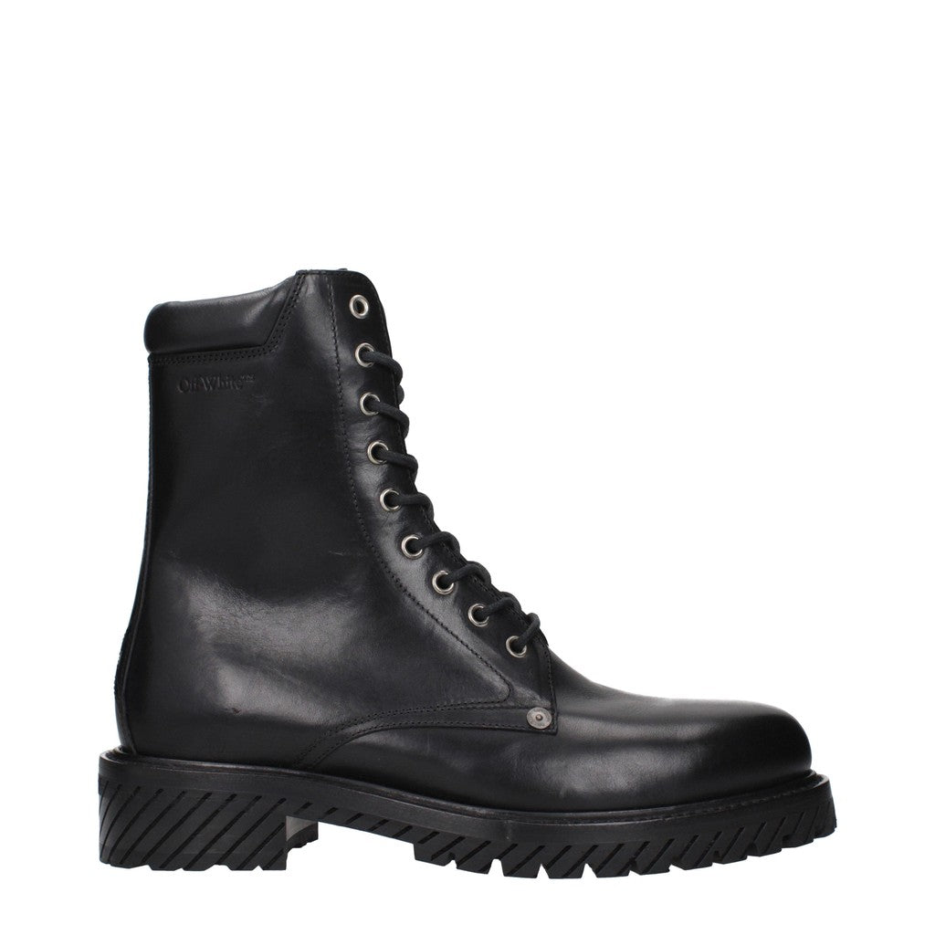 Off-White Combat Boots – Zwart