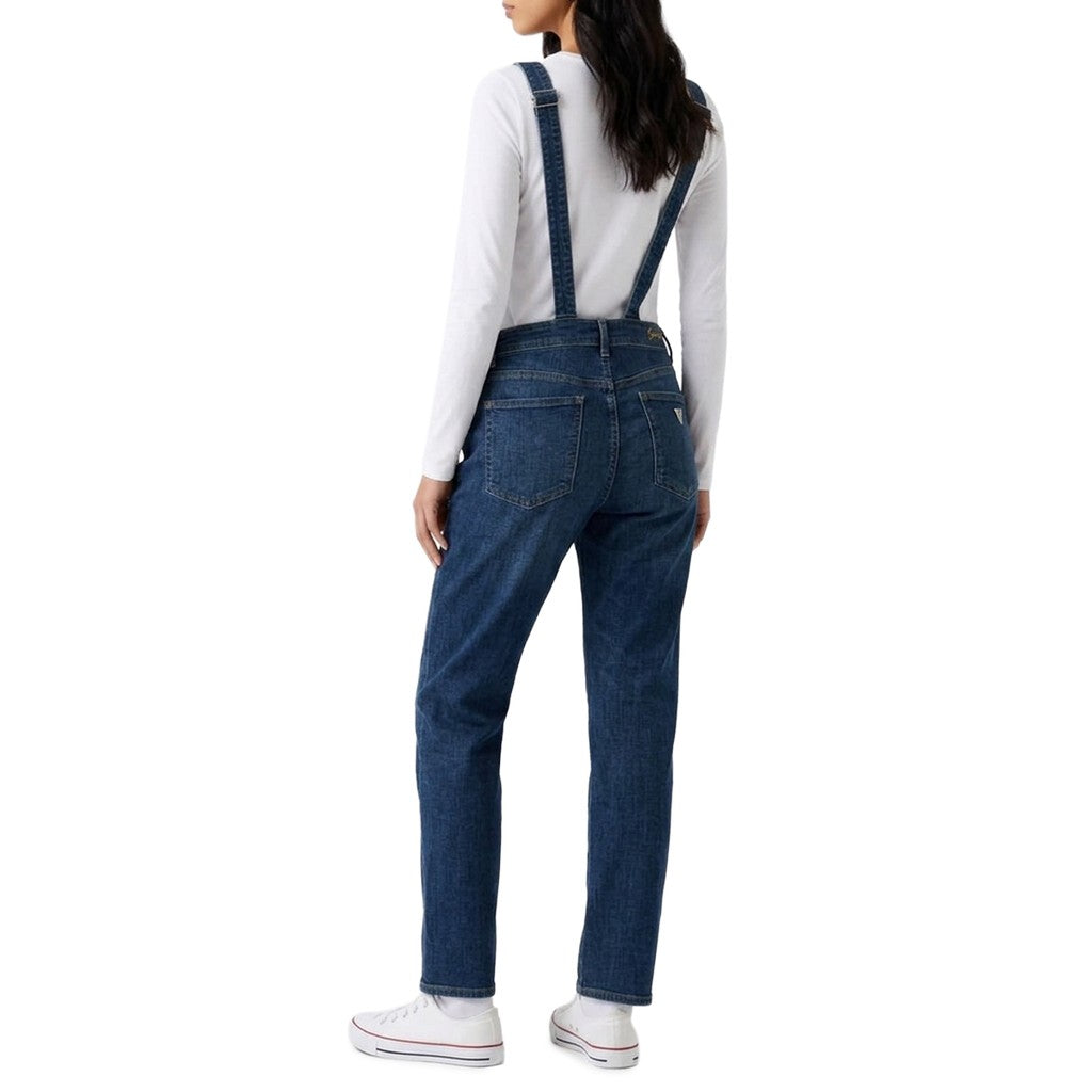 Guess Katoenen jumpsuit – Blauw