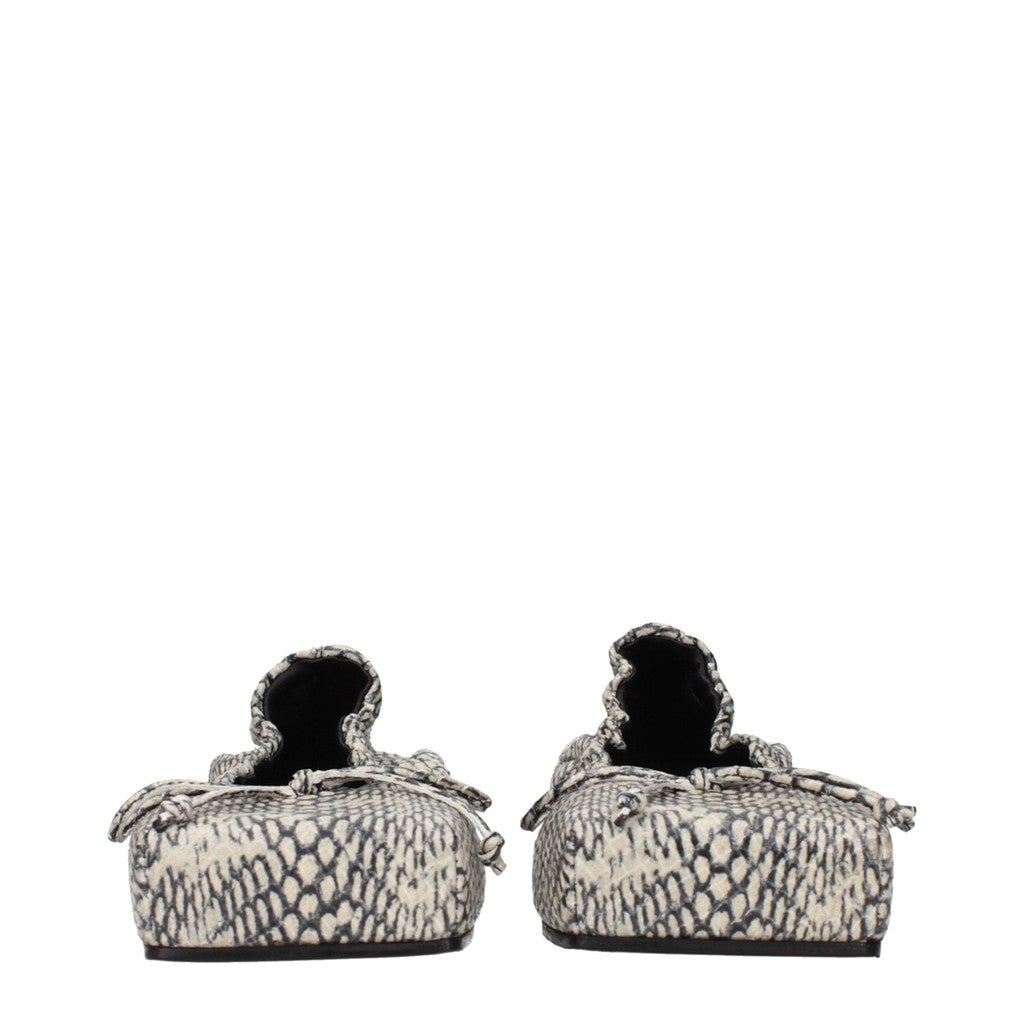 Jacquemus Ballet Flats met vierkante neus en leren zool – Beige