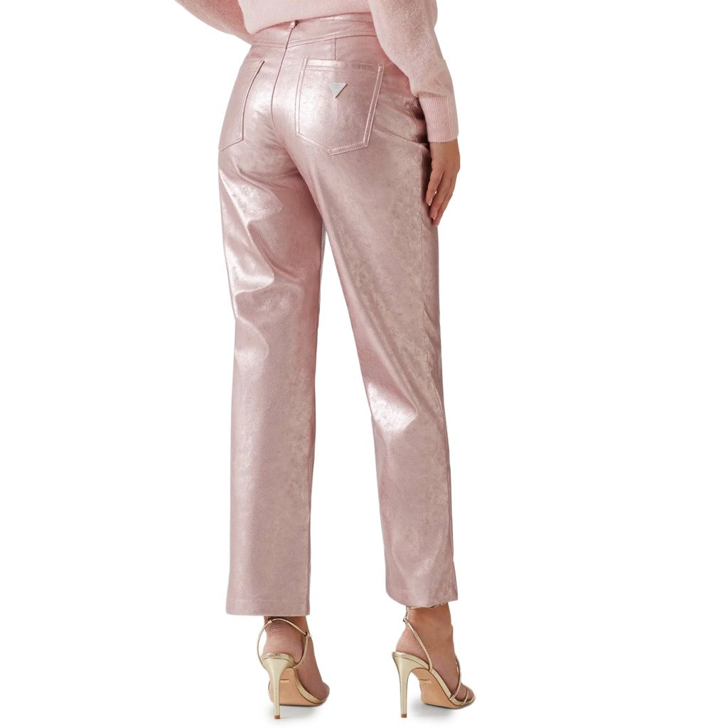 Guess Broek met vijf zakken en logo – Oudroze