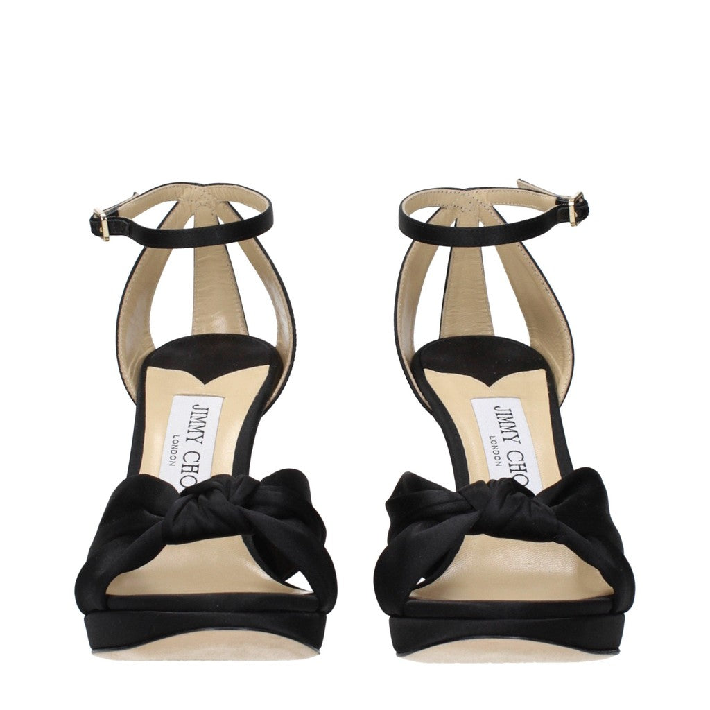 Jimmy Choo Rosie Sandalen met hak en gespsluiting – Zwart