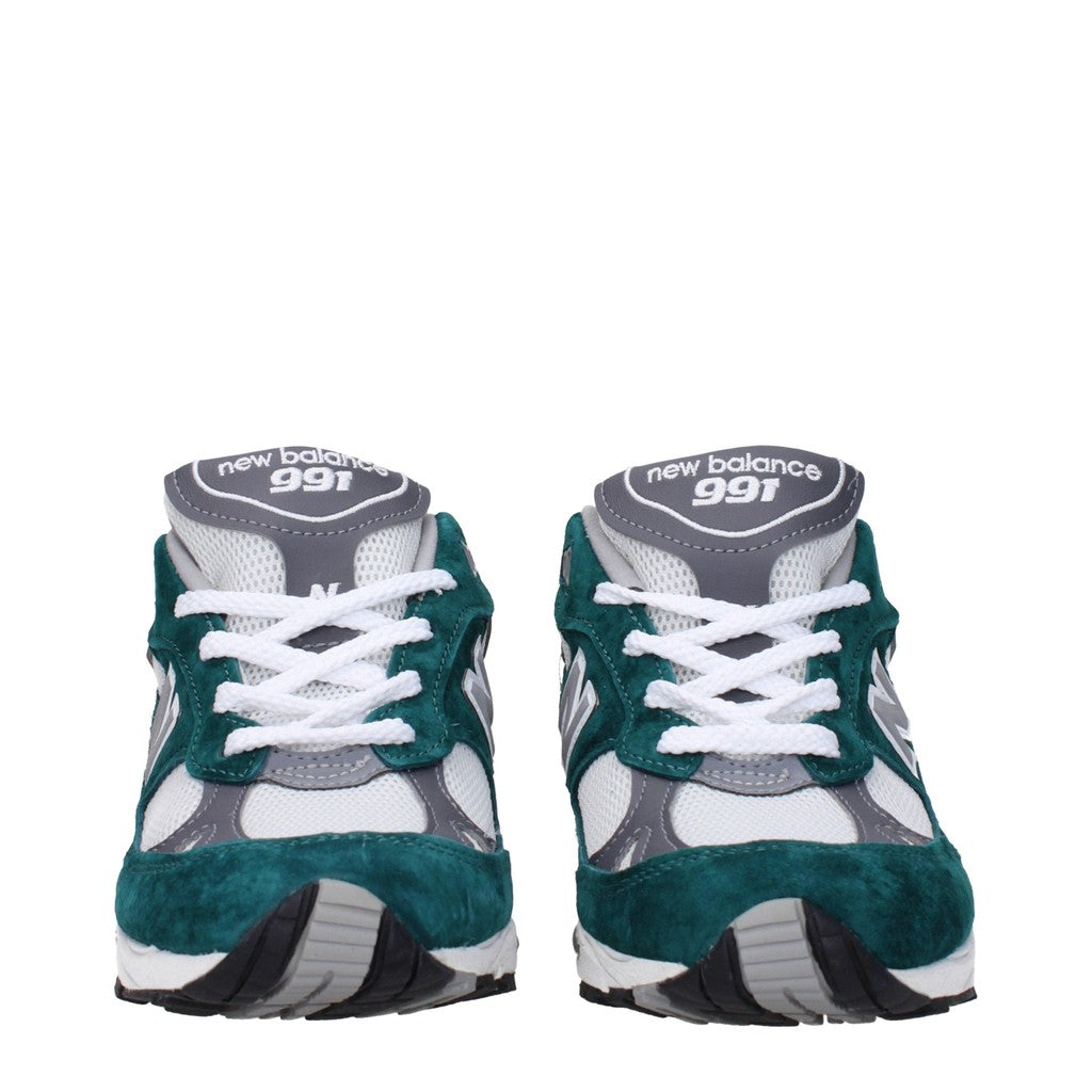 New Balance 991 Sneakers van suède, stof en leer – Petrol