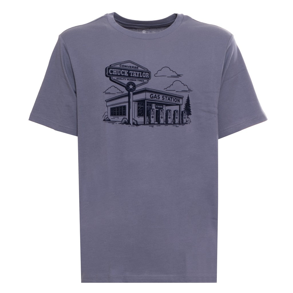 Converse T-shirt met print en logo – Grijs