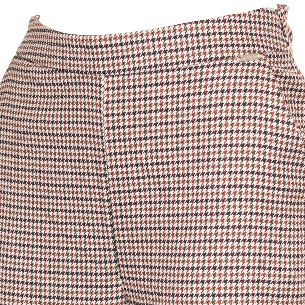 Guess Broek met strepen en wijde pijpen – Beige