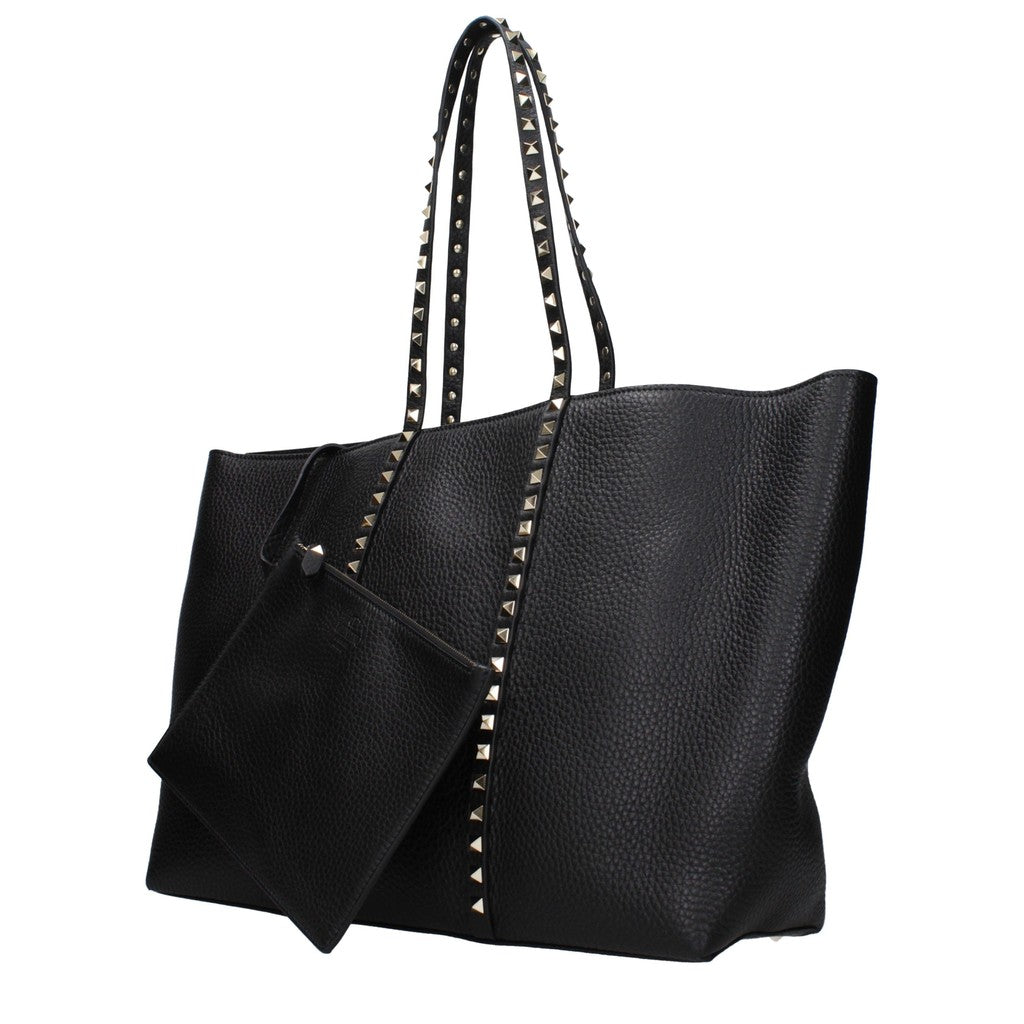 Valentino Garavani Rockstud Shopper met zilverkleurige details – Zwart