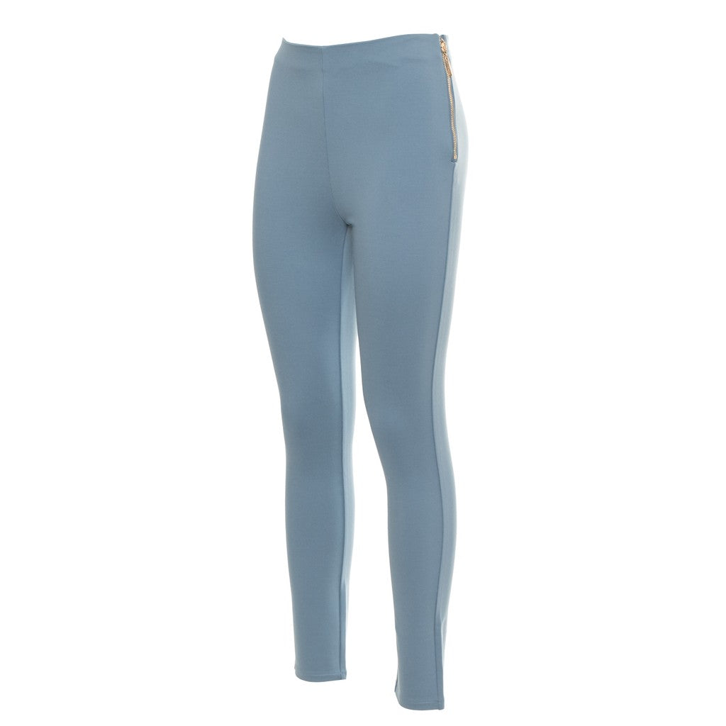 Guess Legging met ritssluiting en logo – Lichtblauw