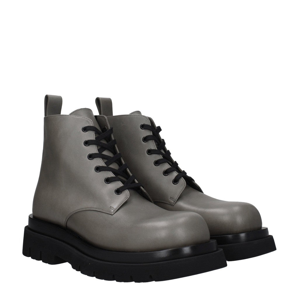 Bottega Veneta Leren boots met hak – Grijs