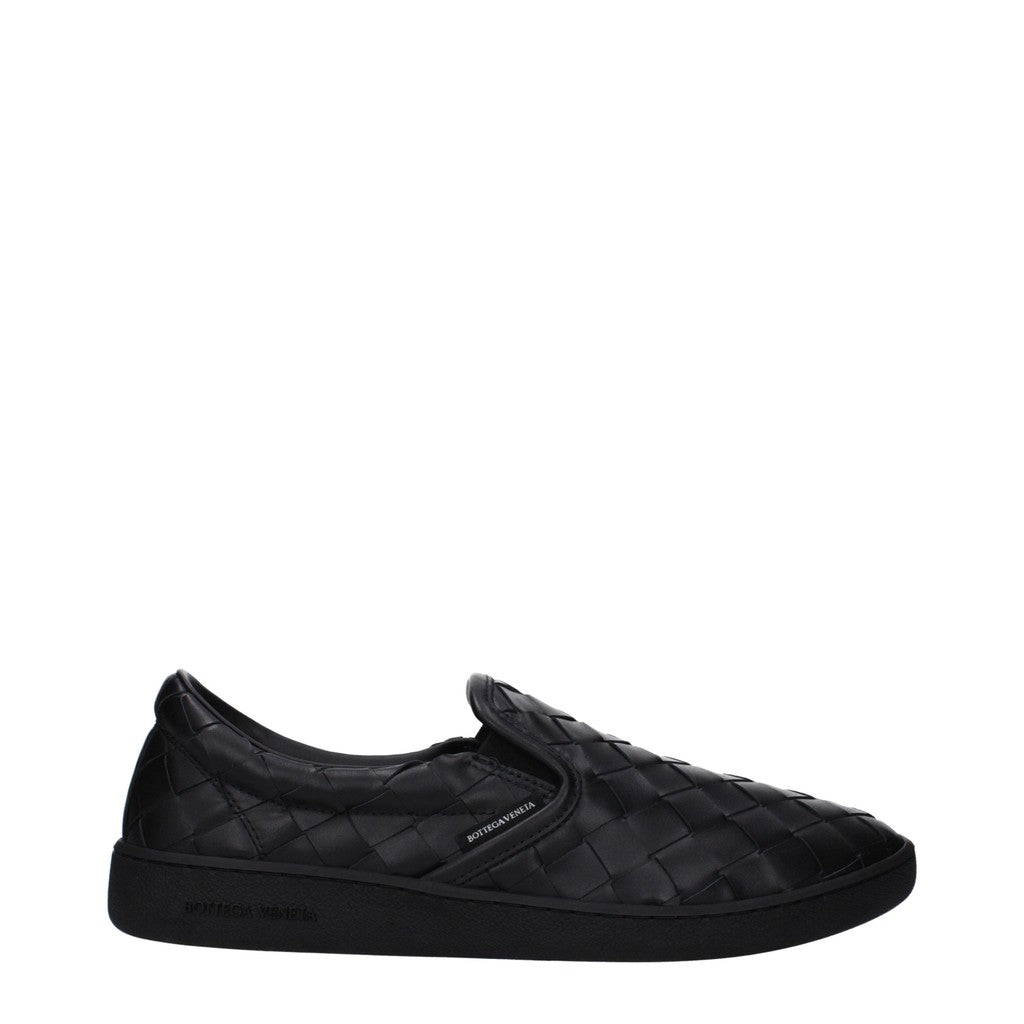 Bottega Veneta Sneakers met rubberen zool en ronde neus – Zwart