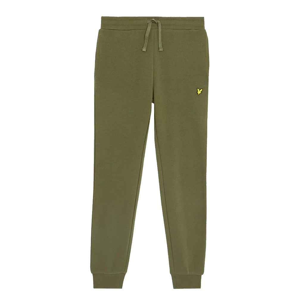 Lyle & Scott Kids Joggingbroek met nauwsluitende pasvorm – Olijfgroen