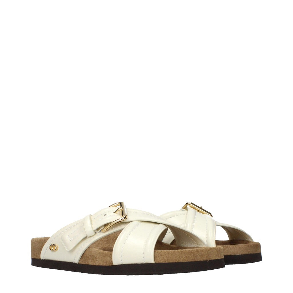 Valentino Garavani VLogo Signature Sandalen – Beige / Ivoor
