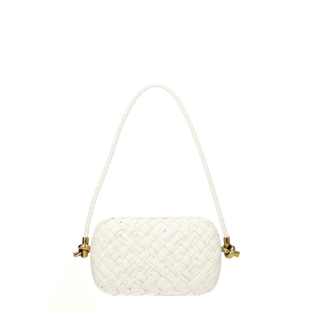 Bottega Veneta Knot Schoudertas – Wit