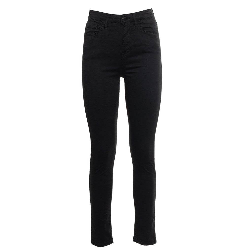 Guess Broek met vier zakken en logo – Zwart
