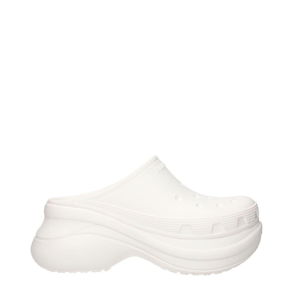 Balenciaga Rubberen muiltjes met ronde neus – Wit