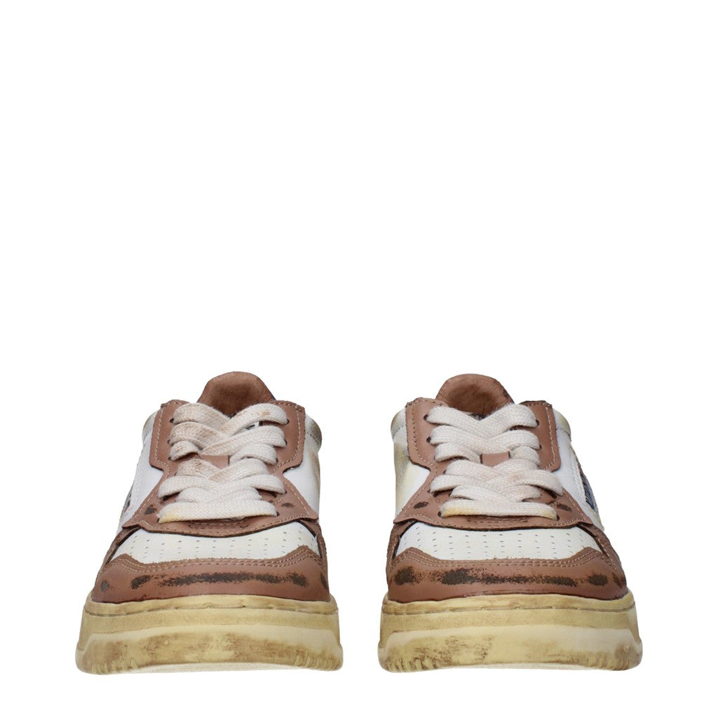 Autry Medalist Super Vintage Sneakers van leer – Wit / Bruin