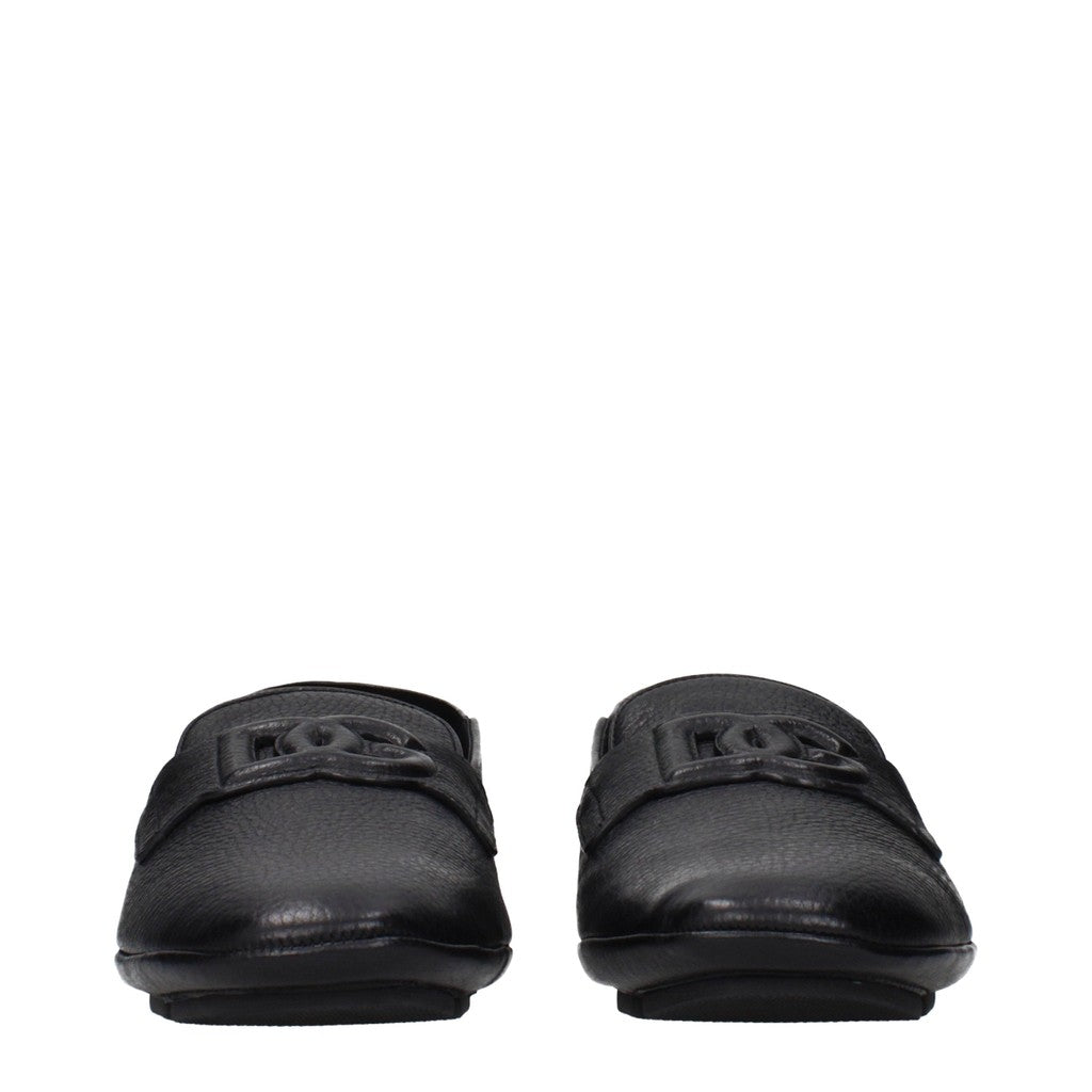 Dolce & Gabbana Loafers met rubberen zool – Zwart