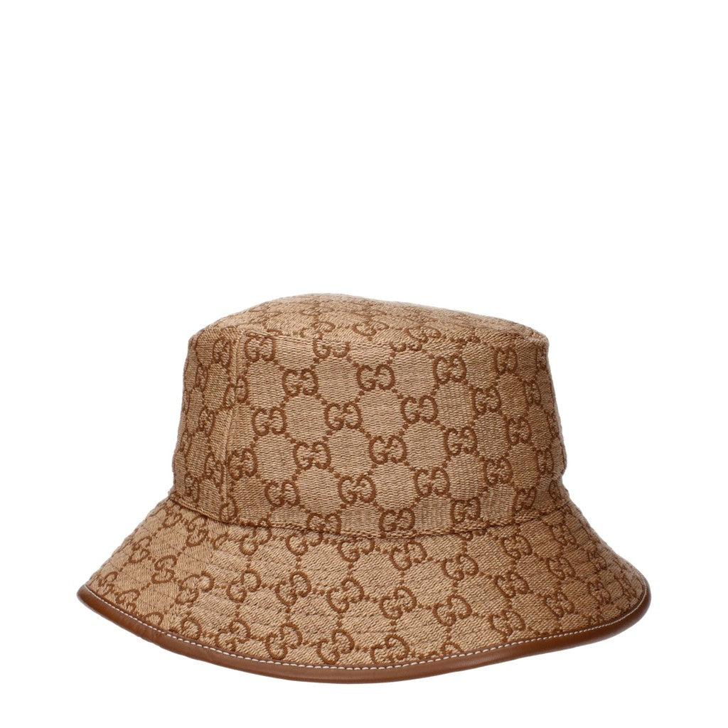 Gucci Vissershoed van polyamide, katoen en polyester – Beige / Bruin