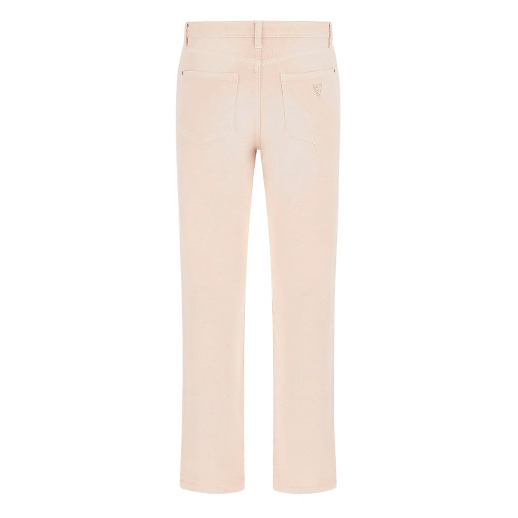 GUESS Broek met vier zakken en logo – Taupe / Meerkleurig