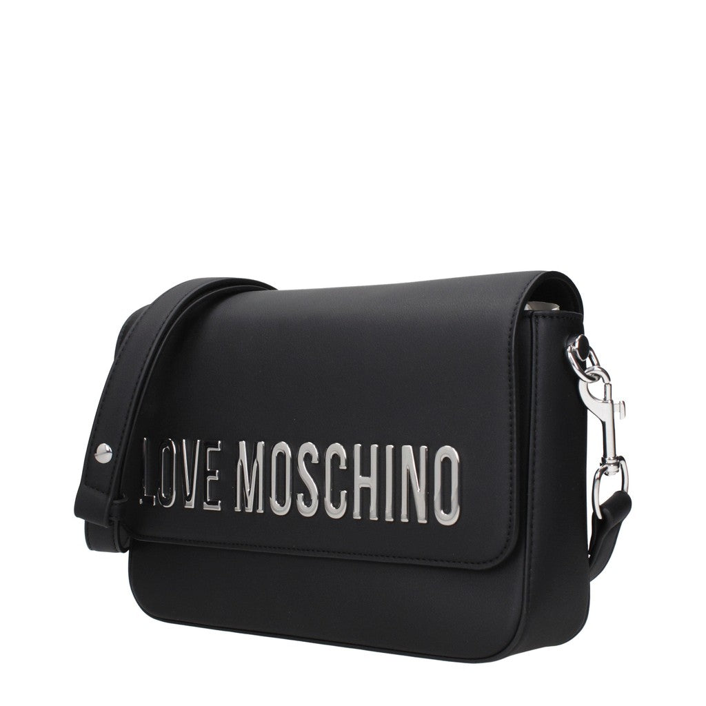 Love Moschino Slanke schoudertas – Zwart / Zilver