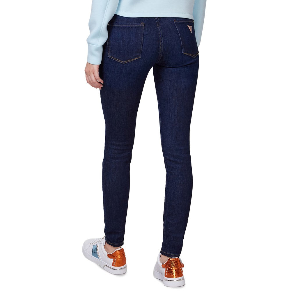 Guess Skinny jeans met vijf zakken – Donkerblauw