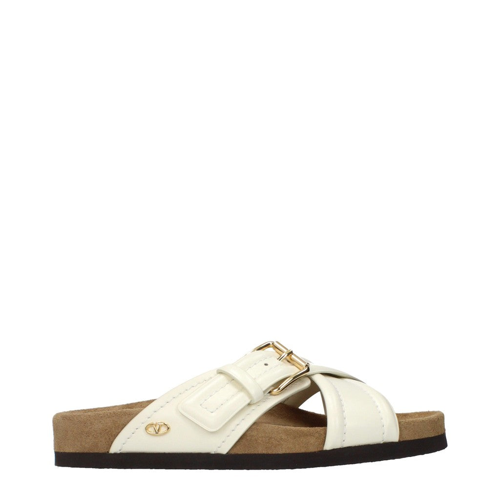 Valentino Garavani VLogo Signature Sandalen – Beige / Ivoor