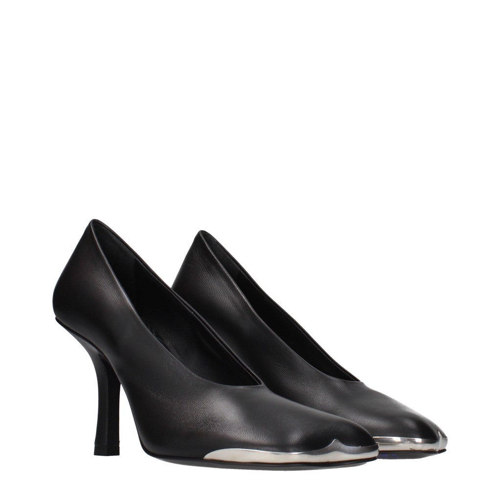 Burberry Pumps met vierkante neus – Zwart