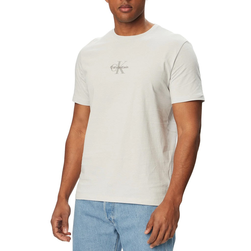 Calvin Klein T-shirt met geborduurd logo – Grijs