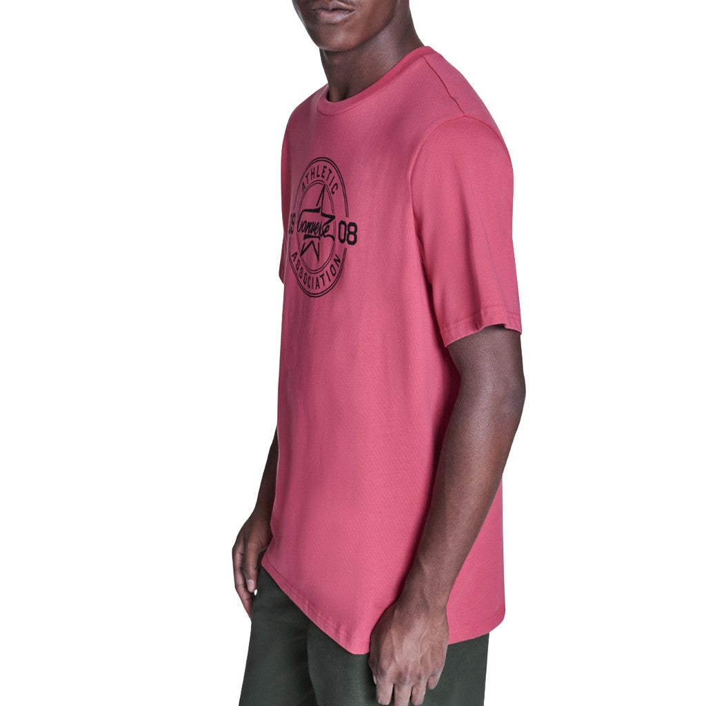 Converse T-shirt met ronde hals en bedrukt logo – Rood