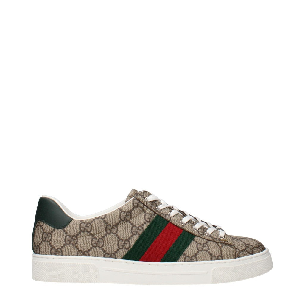 Gucci Ace Sneakers – Beige / Groen