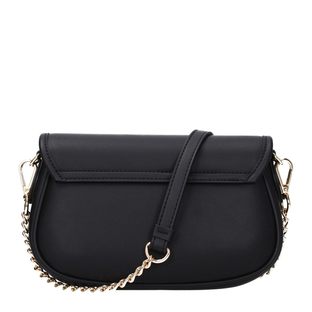 Love Moschino Compacte schoudertas met goudkleurige details – Zwart