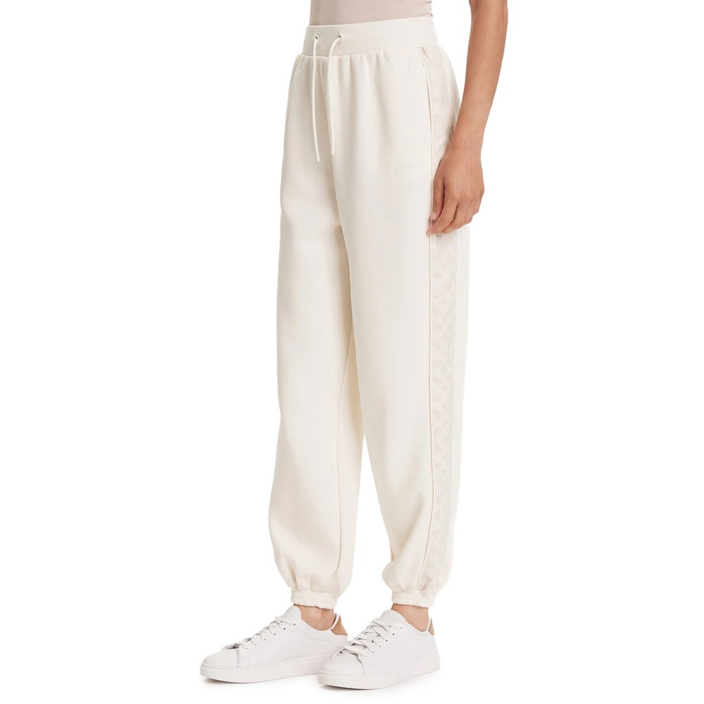 Guess Broek met trekkoord en twee zakken Dames – Wit