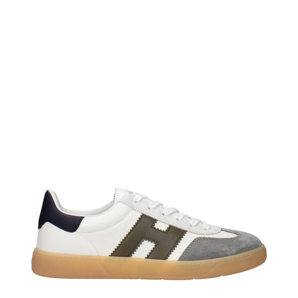 Hogan Cool Sneakers van leer en suède – Wit / Grijs