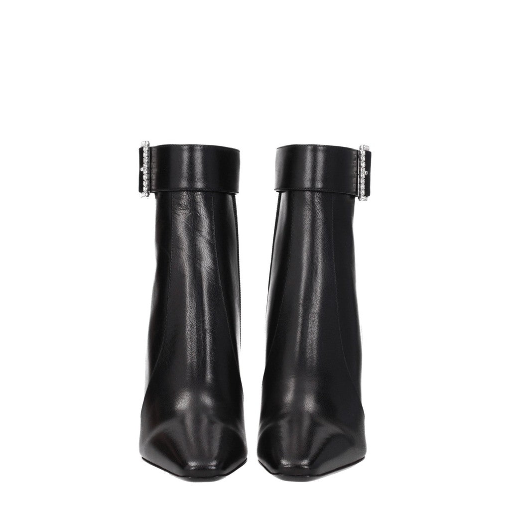 Saint Laurent Enkellaarzen – Zwart
